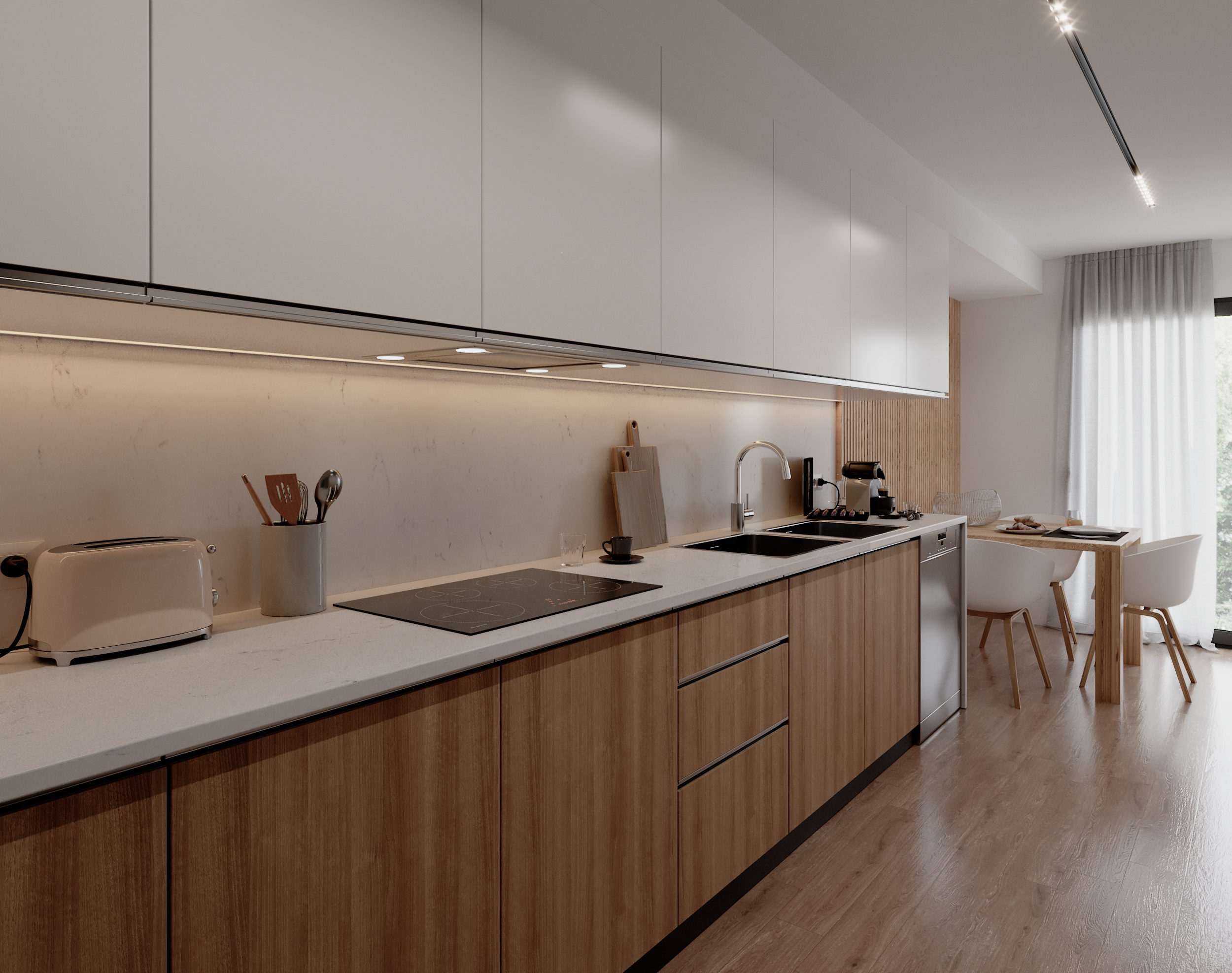 Render 3d Cocina